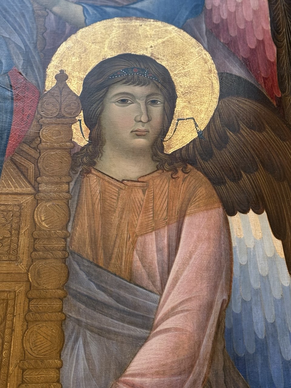 Cimabue, Maestà del Louvre, particolare, 1289, Museo del Louvre